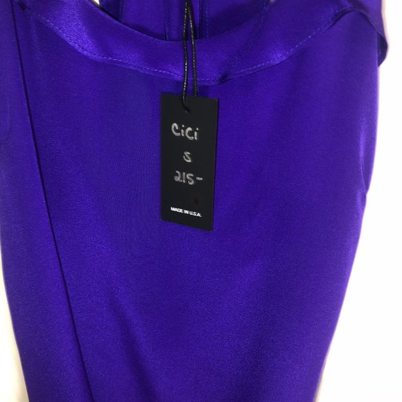 Allen Schwartz Cici Cami Violet Silk Sm NWT - Picture 6 of 10